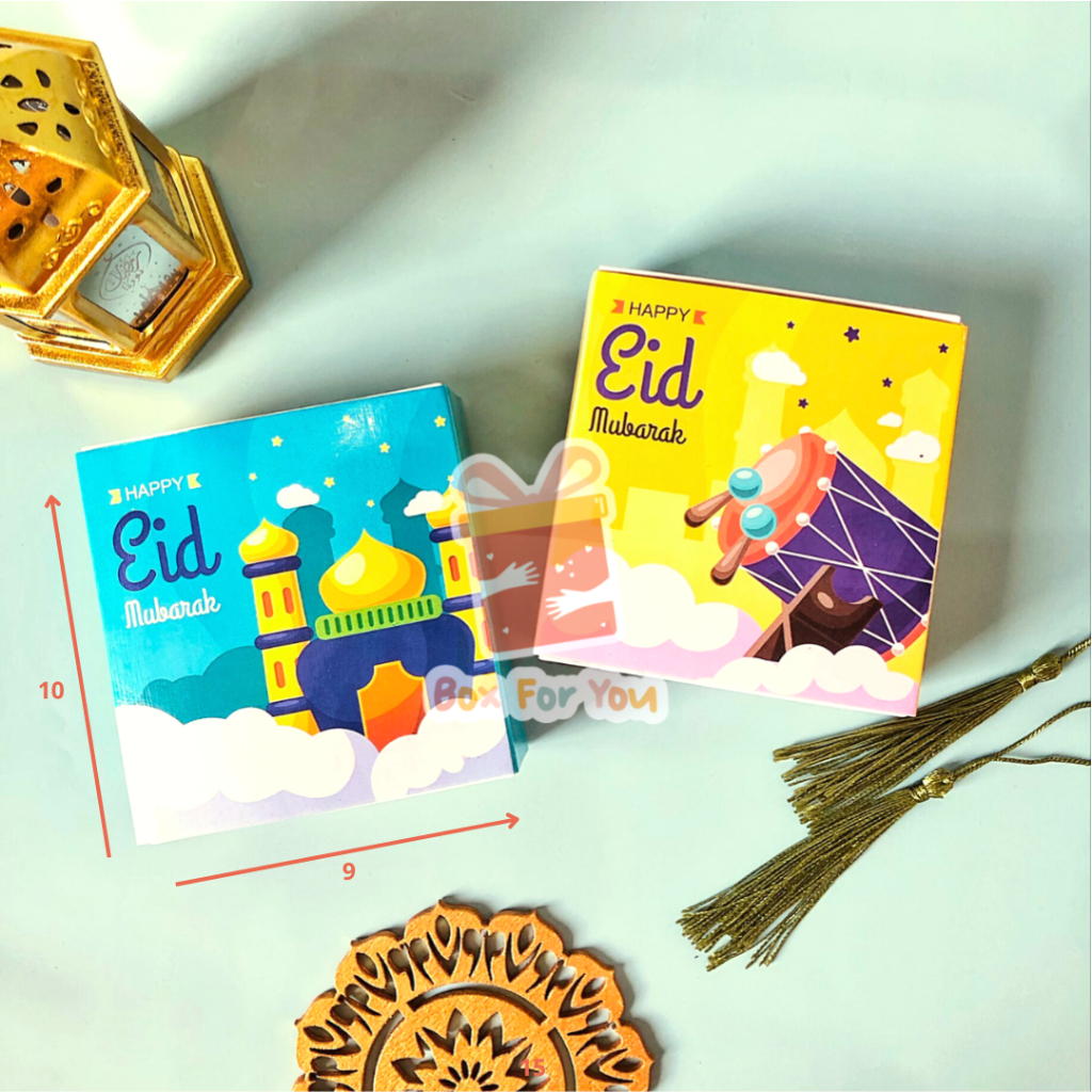 Jual Paper Box Imut Idul Fitri untuk permen/candy box (9x10x3cm ...