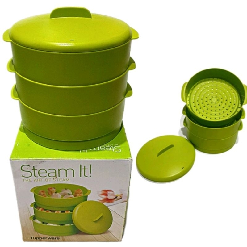 Jual steam it 3 susun Tupperware original 100% new | Shopee Indonesia