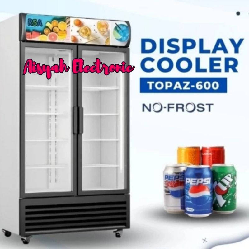 Jual SHOWCASE RSA 2 PINTU TOPAZ 600 GARANSI 5 TAHUN | Shopee Indonesia