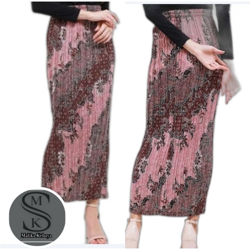 Jual Rok Batik Rok Plisket Bawahan Kain Batik Kebaya Rok Wisuda Pakaian Wanita Rok 7727