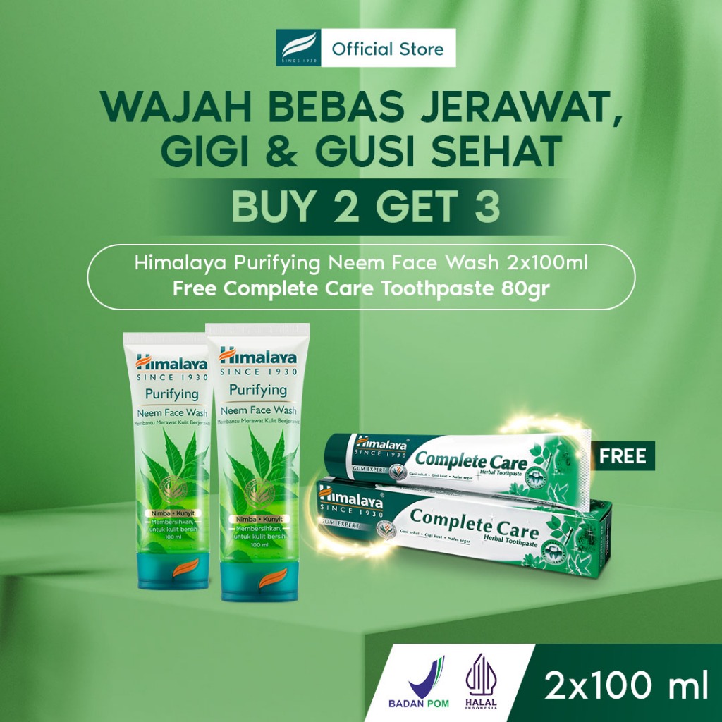 Jual ( PAKET HEMAT ISI 2 ) Himalaya Purifying Neem Face Wash 2 x 100ml