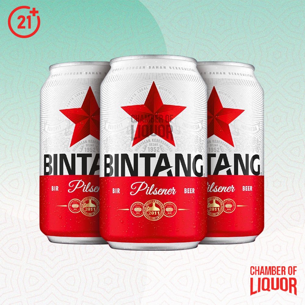 Jual BINTANG Pilsener Beer Can Bir Kaleng 320ml | Shopee Indonesia