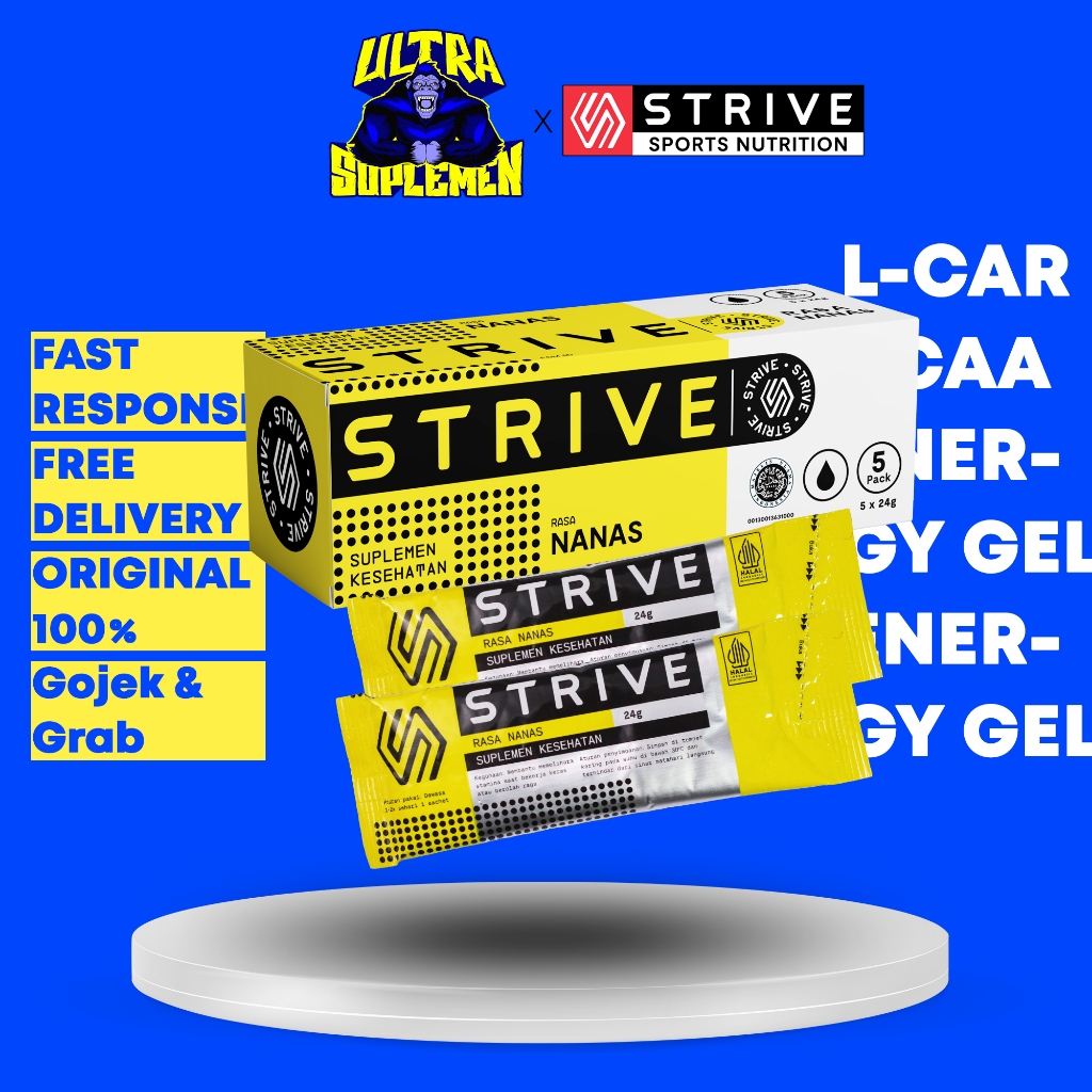 Jual STRIVE ENERGY GEL 1 BOX ISI 5 SACHET HALAL | Shopee Indonesia
