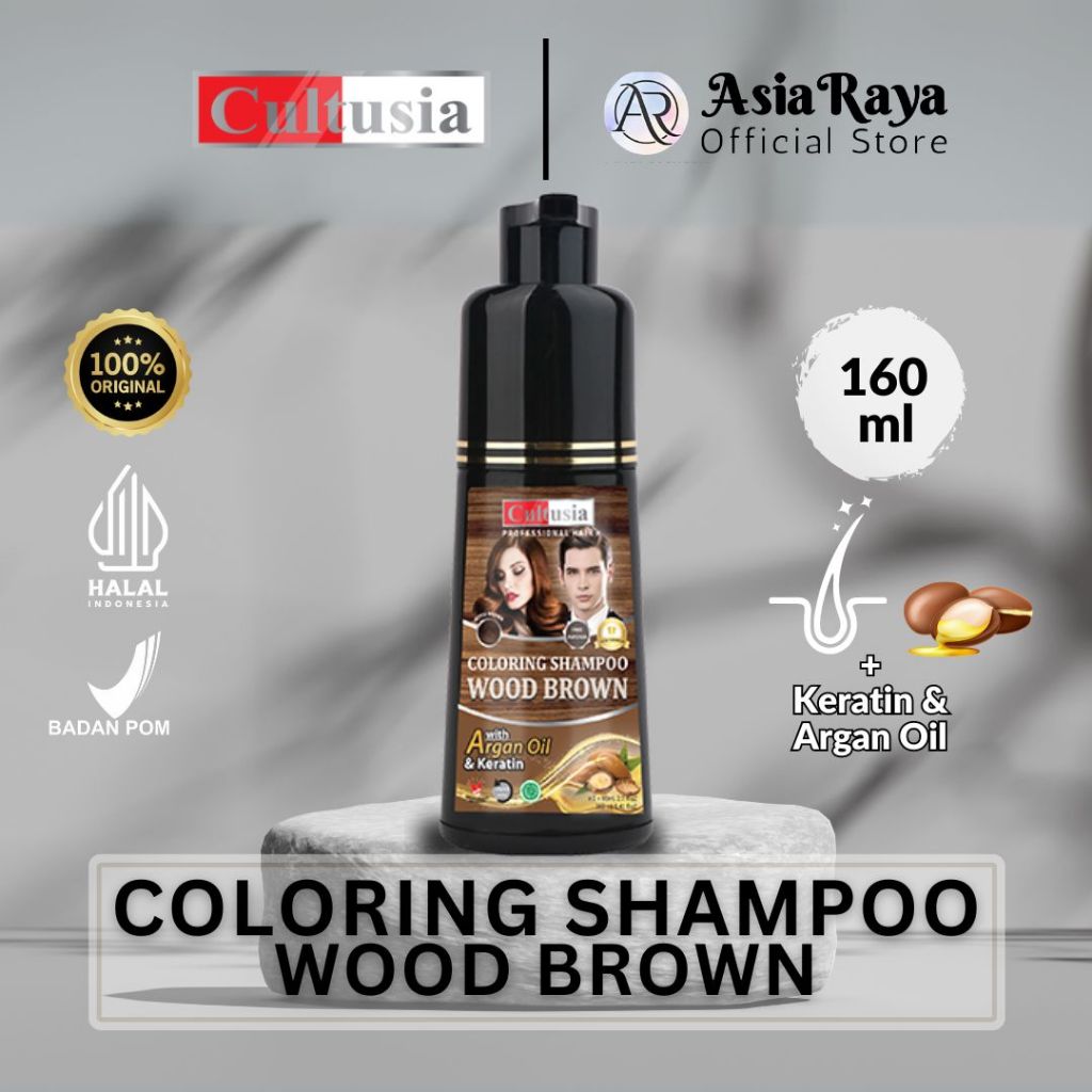 Jual ♡ Asia Raya ♡ Cultusia Shampoo Coloring Wood Brown 160ML | Shopee ...