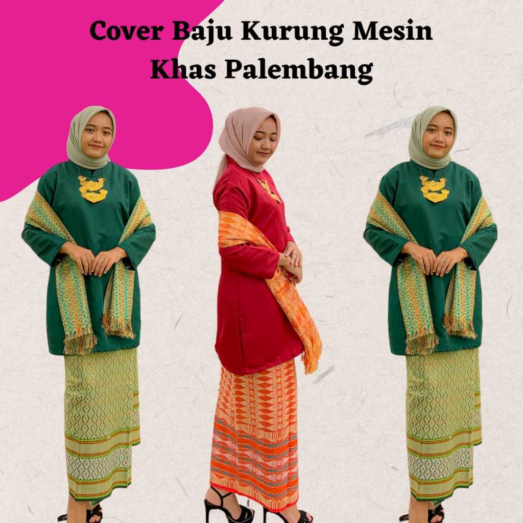 Jual Songket Cek Ipah Set Baju Kurung Rok Songket Dan Selendang