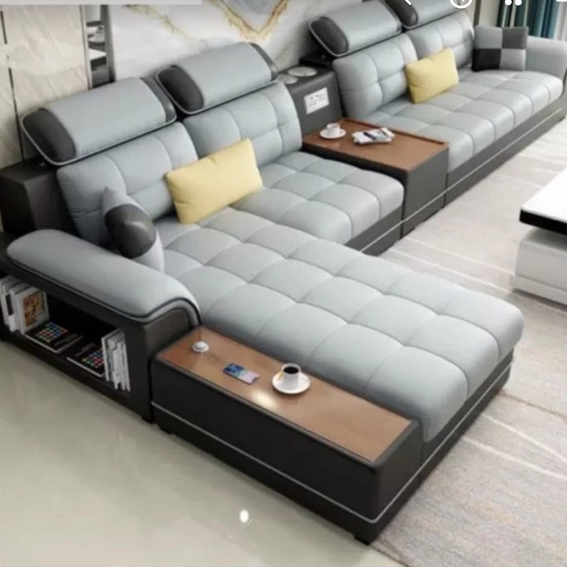 Jual sofa letter L selonjor ekslusive elegan modern Free bantal dan ...