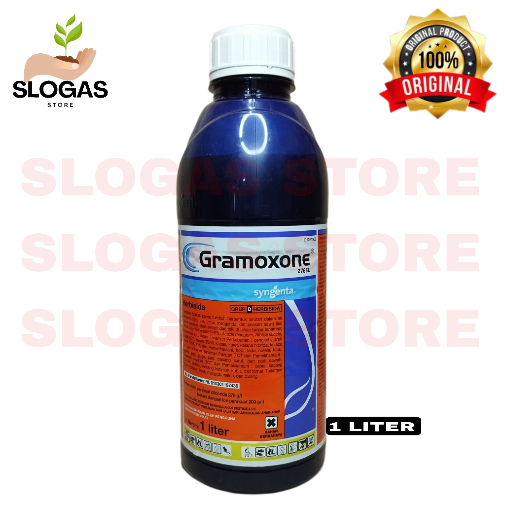 Jual Gramoxone 276 Sl 1 Liter Herbisida Kontak Pembasmi Rumput Gulma