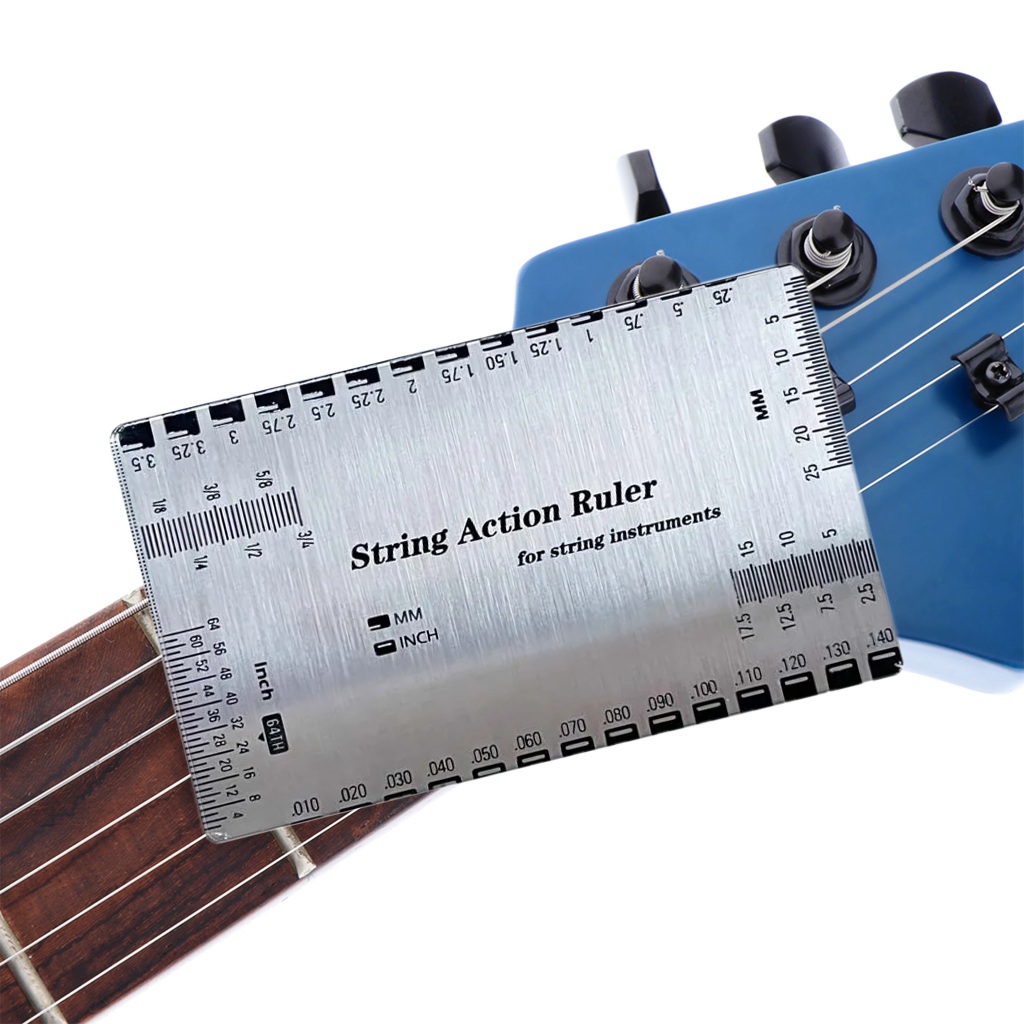 Jual String Gauge Ruler Pengukur String Senar Gitar Fritz Ruler Besi ...