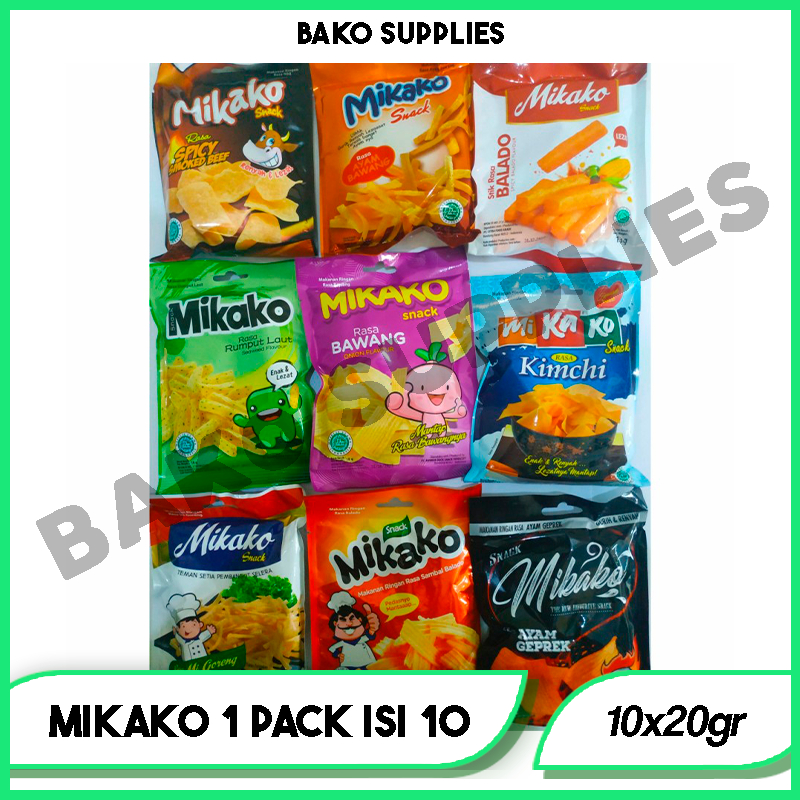 Jual MIKAKO SNACK RINGAN 1 PACK ISI 10x20gr | Shopee Indonesia