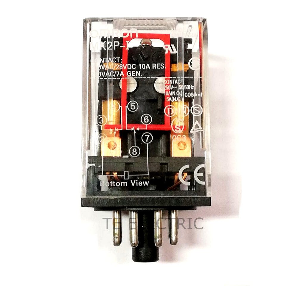 thumbnail image 2 of Omron MK2P-I MK2P 12V AC 8-Pin Relay – 10A 250VAC (2-Pack), Industrial Control 2 of 6