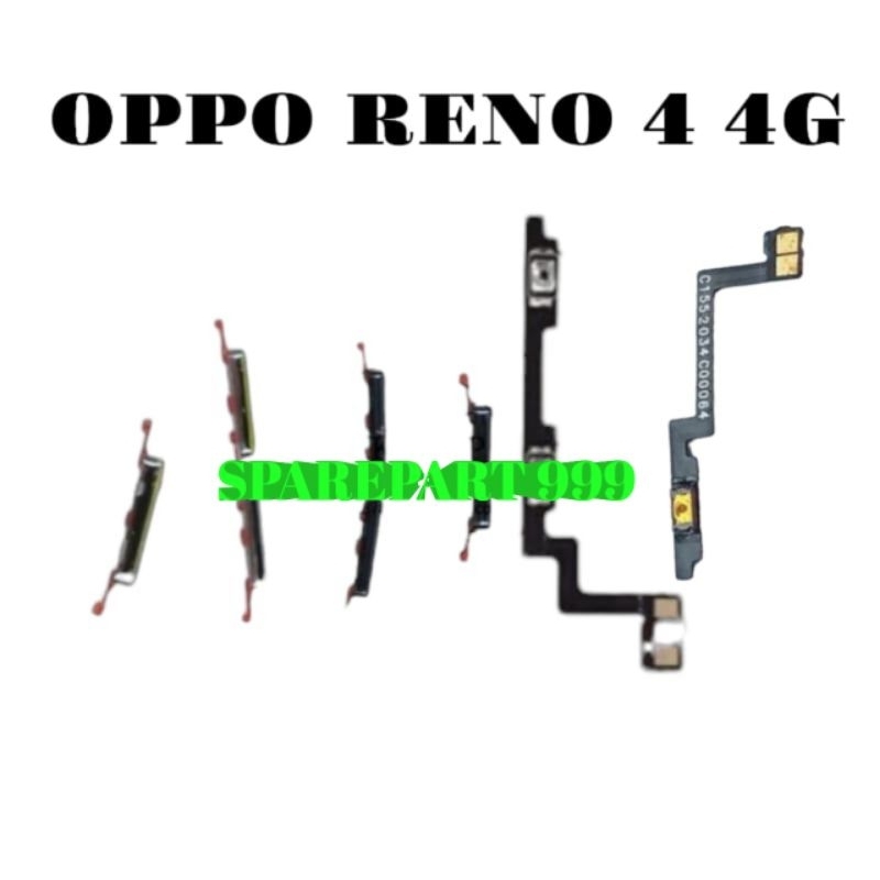 Jual TOMBOL OPPO RENO 4 4G TOMBOL SET + FLEXIBLE ON OFF VOLUME OPPO ...