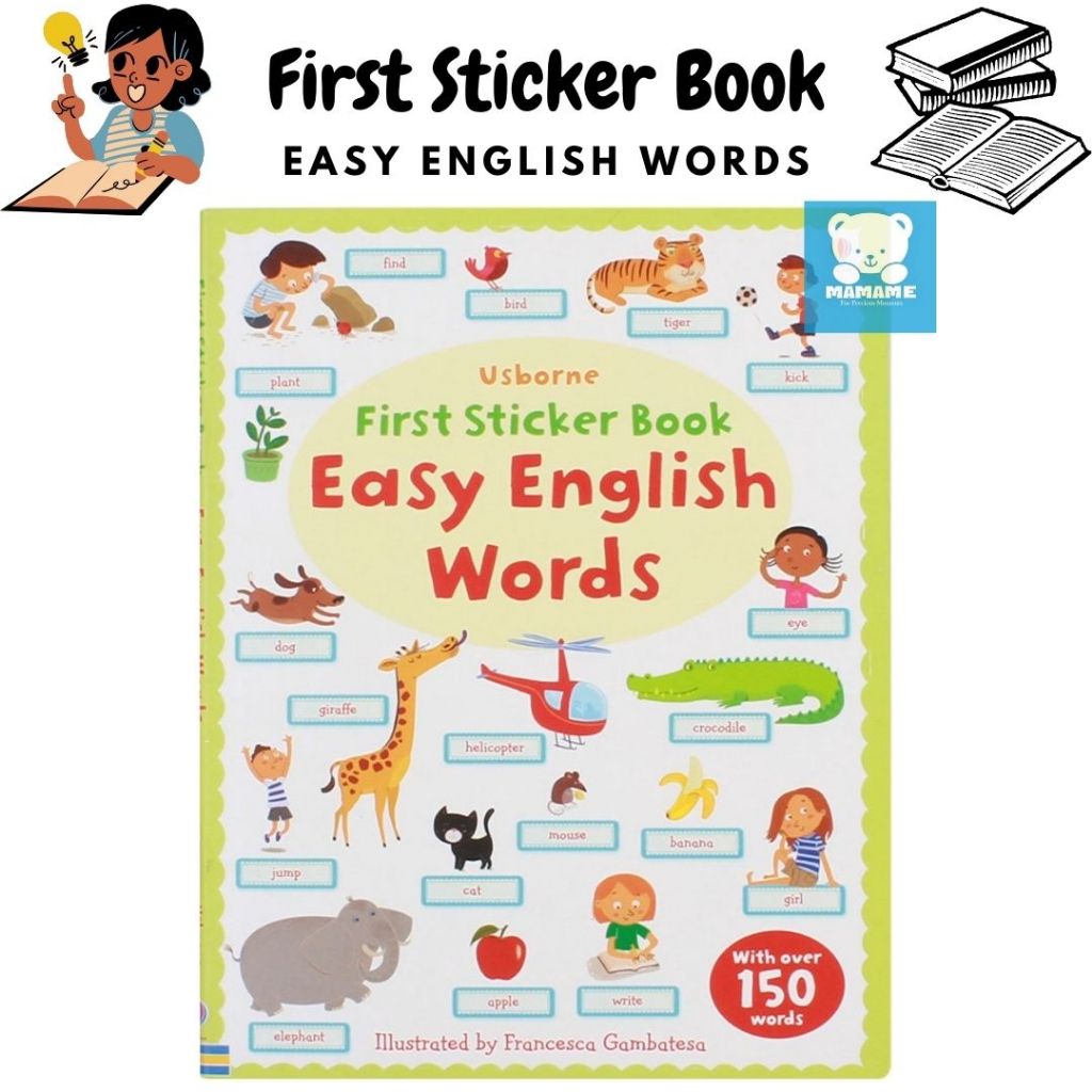 Jual [MAMAME]First Sticker Book // Buku Stiker Dan Bacaan Anak-anak ...