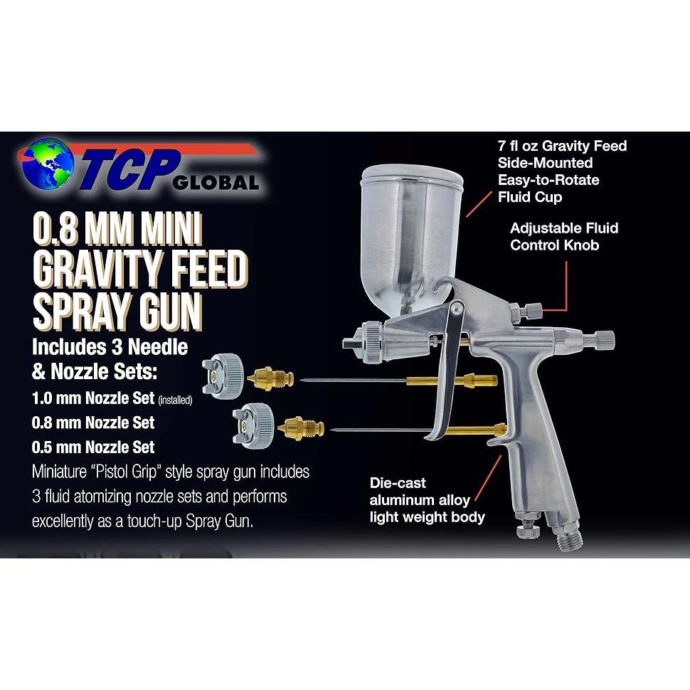 Jual Mini F2 same to Auarita F-3 Gravity Feed Spray Gun with .0.8mm ...