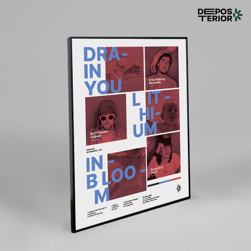 Jual Poster Nirvana - Nevermind Cover Album Frameblock | Shopee Indonesia