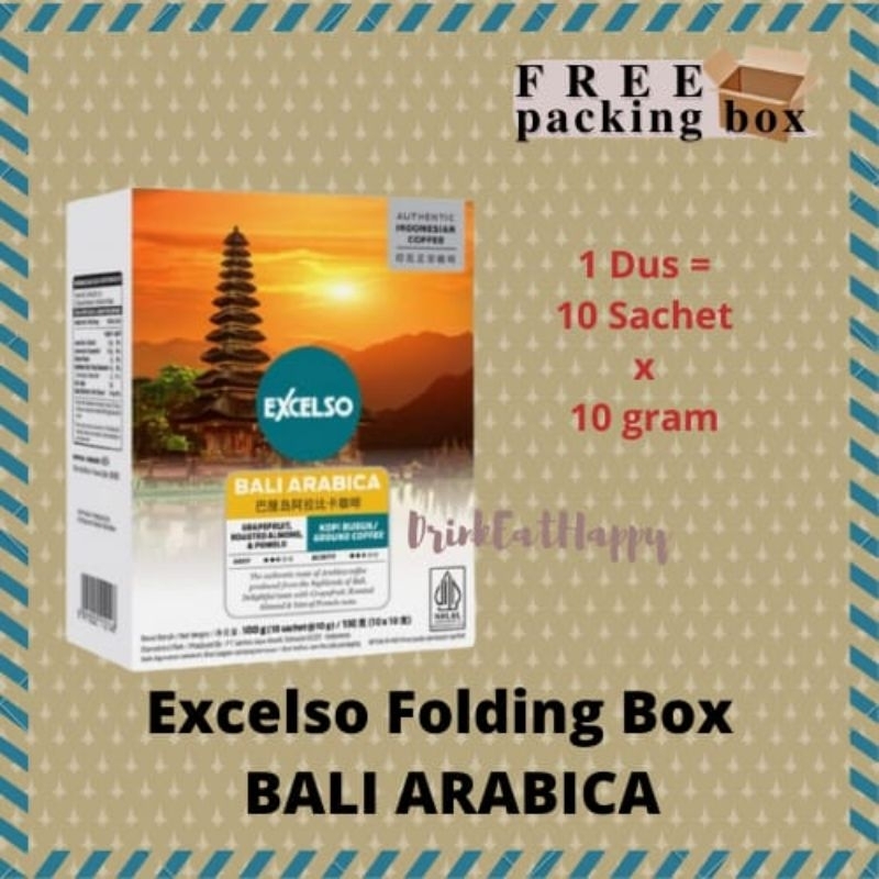 Jual Excelso FOLDING BOX BALI ARABICA Kopi Bubuk | Shopee Indonesia