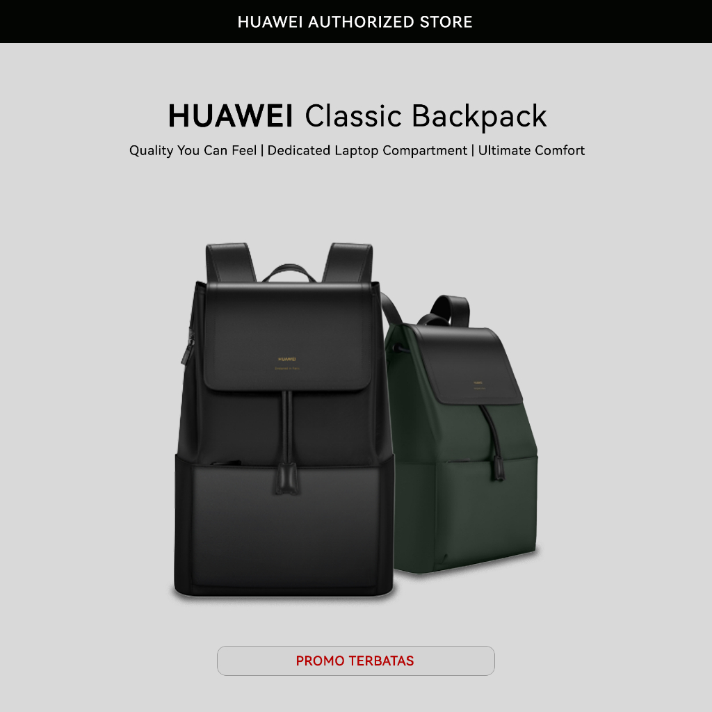 Jual HUAWEI BACKPACK CLASSIC BLACK | Shopee Indonesia
