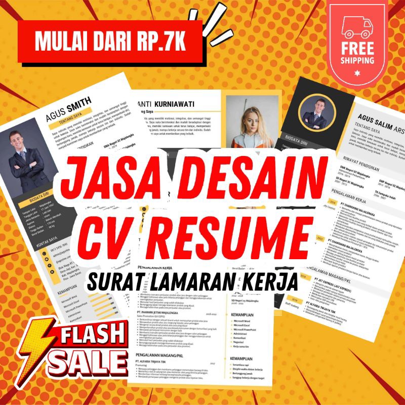 Jual Desain Baru !! Jasa Desain CV Resume dan Surat Lamaran Kerja ...