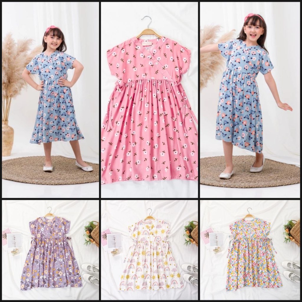 Jual DRESS Korea Anak Perempuan Tanggung usia 310 Th Shopee Indonesia