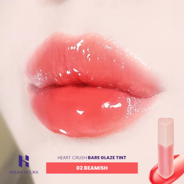 Holika Heart Crush Bare Glaze Tint Tinted Lip Glaze With Natural Stain