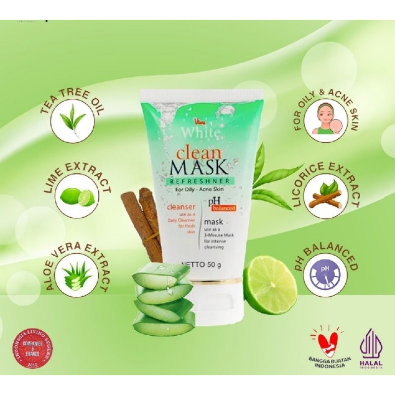 Jual Viva white clean and musk for Oily skin | Shopee Indonesia
