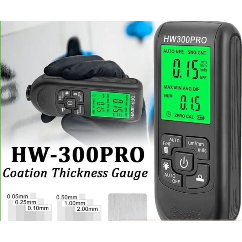 Jual Digital Coating Thickness Gauge Alat Ukur Ketebalan Cat - HW ...