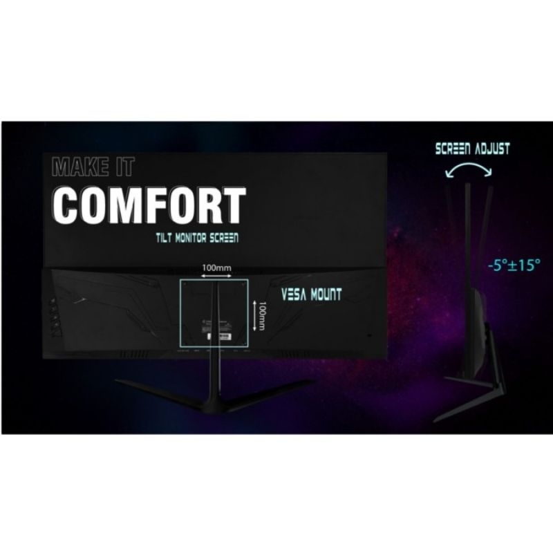 Jual Monitor CUBE GAMING IRIS 27
