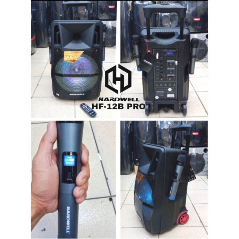 Jual Speaker Hardwell Portable Inch Speaker Hardwell Hf B Pro Wireless Blutooth Shopee