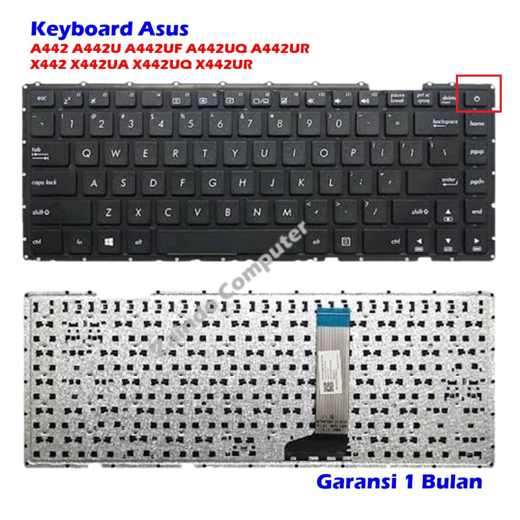 Jual KEYBOARD LAPTOP ASUS X442 A441UV A442 A442U A442UA A442UF A442UQ ...