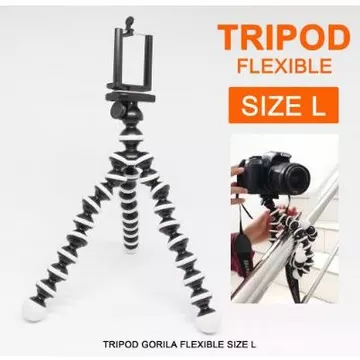 Tripod Stand Hp WT 3120A Universal 1m Holder U Full Hitam Tripod Handphone Kamera DSRL