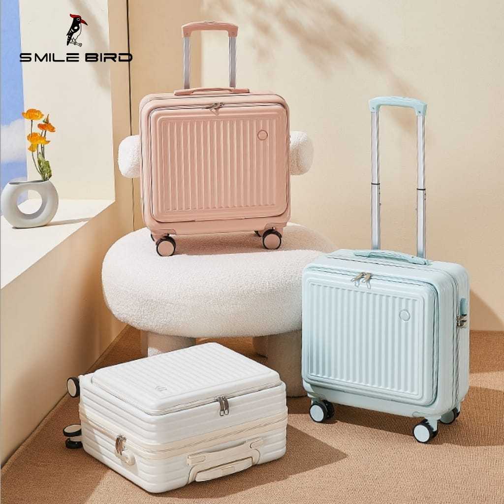 Jual Smile Bird Koper 2 in 1 Koper Pilot Mini 18 Inchi Double Pin Cabin ...