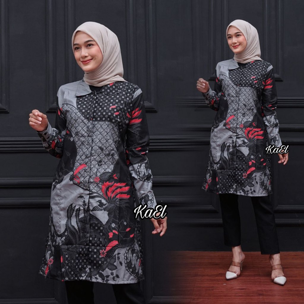 Jual Tunik Batik Wanita Jumbo Big Size ld 120cm Modern Terbaru | Tunik ...