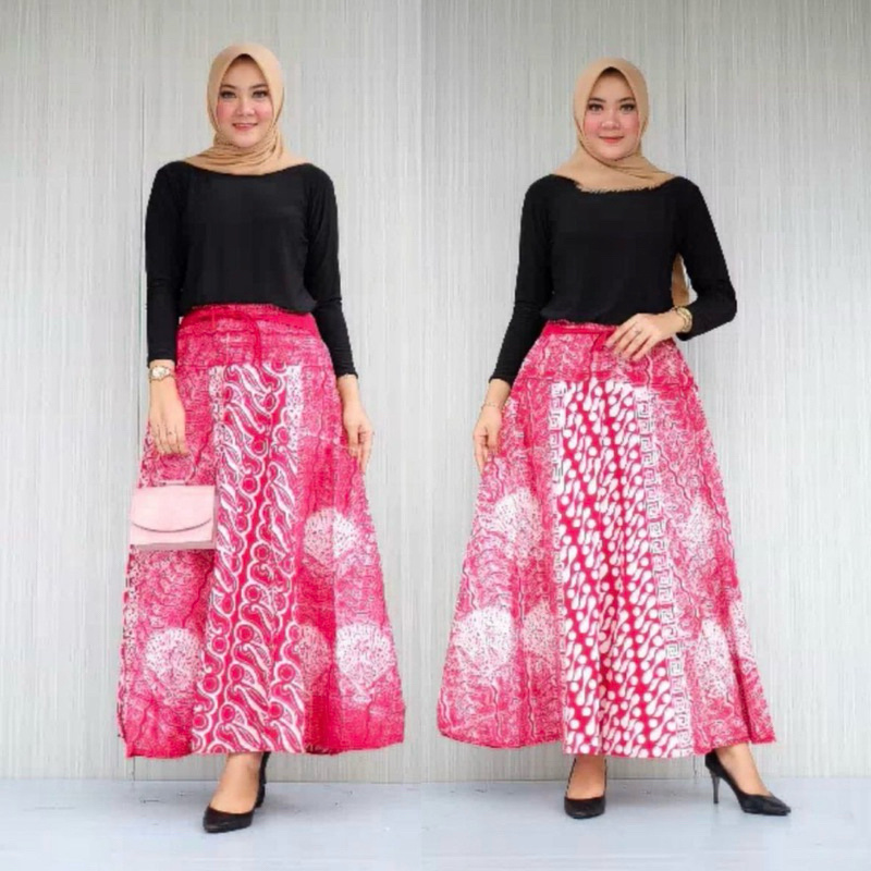 Jual Rok Batik Cap Handmade Model Payung Rok Karet | Shopee Indonesia