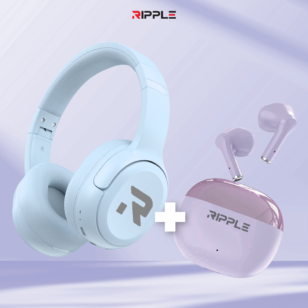 Jual Ripple Bluetooth Headphone Wireless Noise Canceling with TF ...
