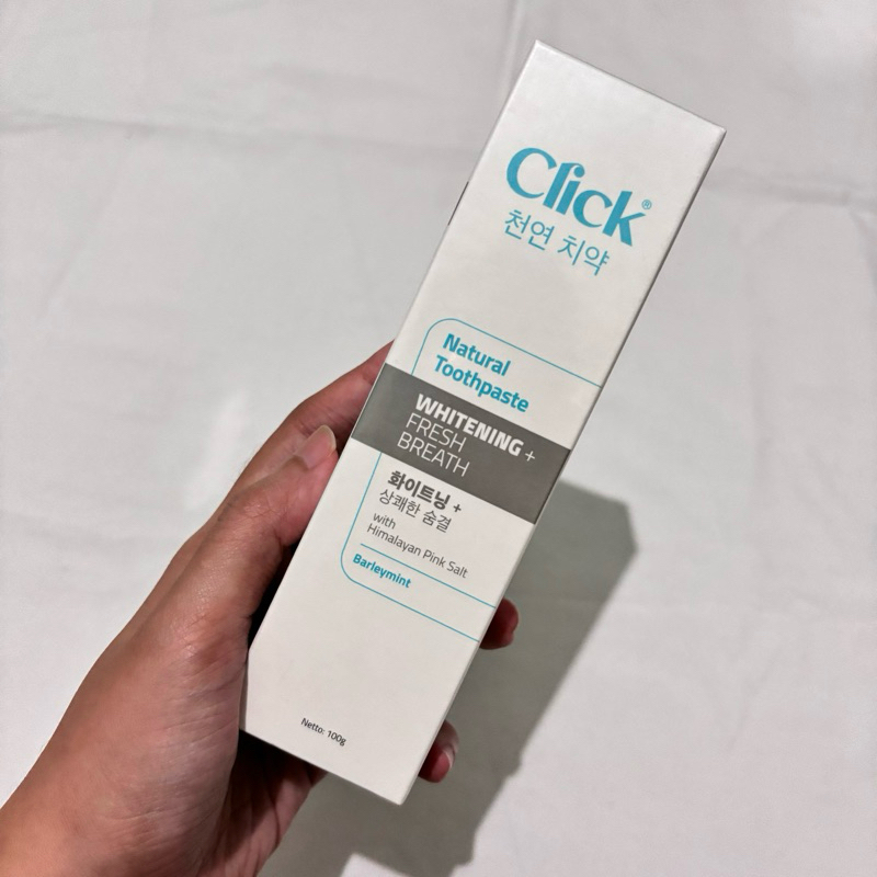 Jual NEW Click natural toothpaste tooth paste pasta gigi odol whitening ...