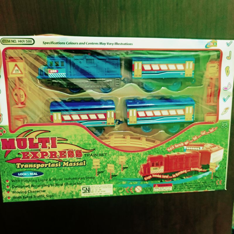 Jual Kereta Api Multi Express Lampu dan Suara | Shopee Indonesia