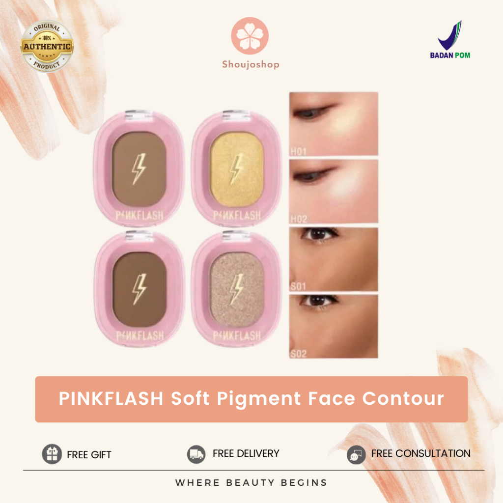 Jual PINKFLASH Soft Pigment Face Contour PF-F02 | Shopee Indonesia