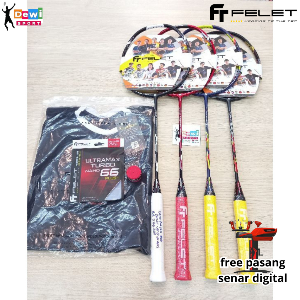 Jual Raket Badminton FELET NANO FASTEX 800 | Shopee Indonesia