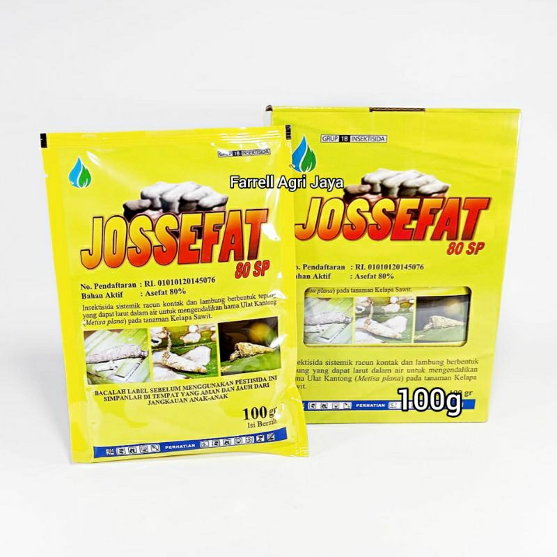 Jual INSEKTISIDA JOSSEFAT 80SP 100G (1PCS) ASEFAT ULAT KANTONG | Shopee ...
