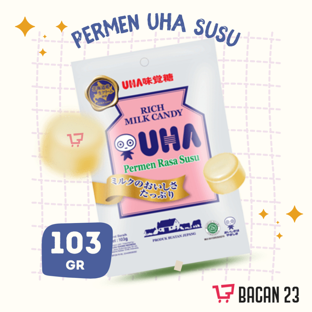 Jual Permen UHA Milk Candy Rasa Susu (103gr) / Permen Susu Jepang ...