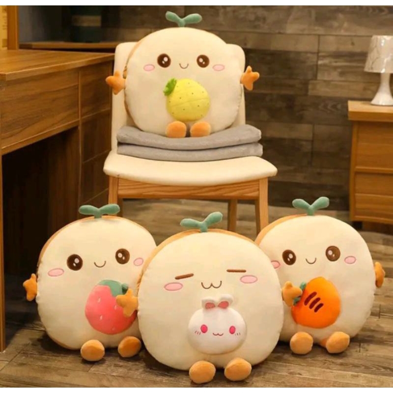 Jual BANTAL SOFA KARAKTER ROTI HEWAN PIGGY BONEKA BANTAL BUAH 40CM ...