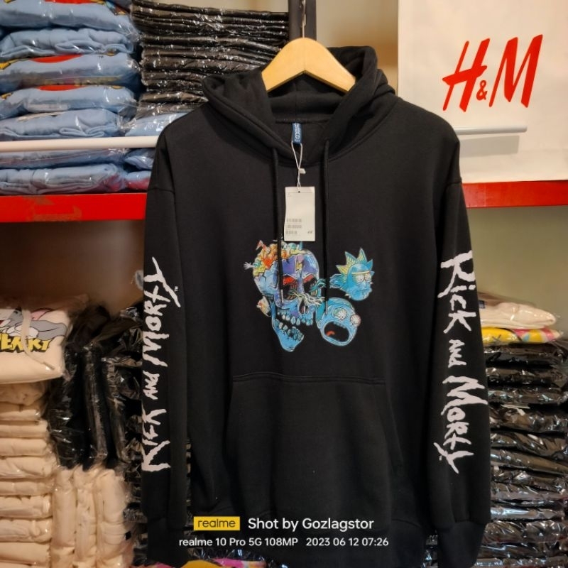 Hoodie Rick And Morty HM Hoodie Pria HM
