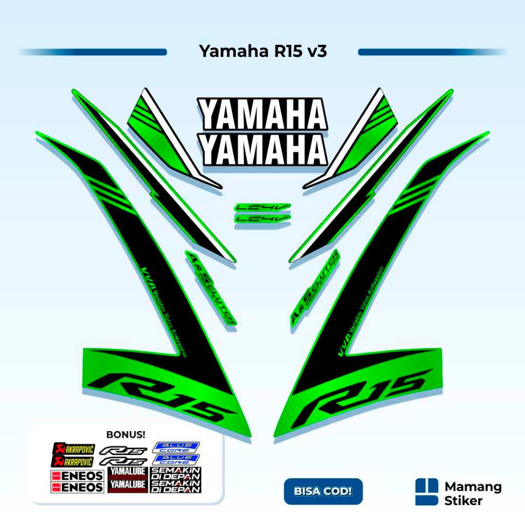 Jual Striping R15 v3 Variasi (5) Full Body Simple Yzf Keren 2017 2018 ...