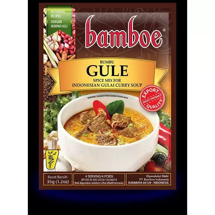 Perbandingan kemasan bumbu bamboe dengan bumbu dapur lainnya