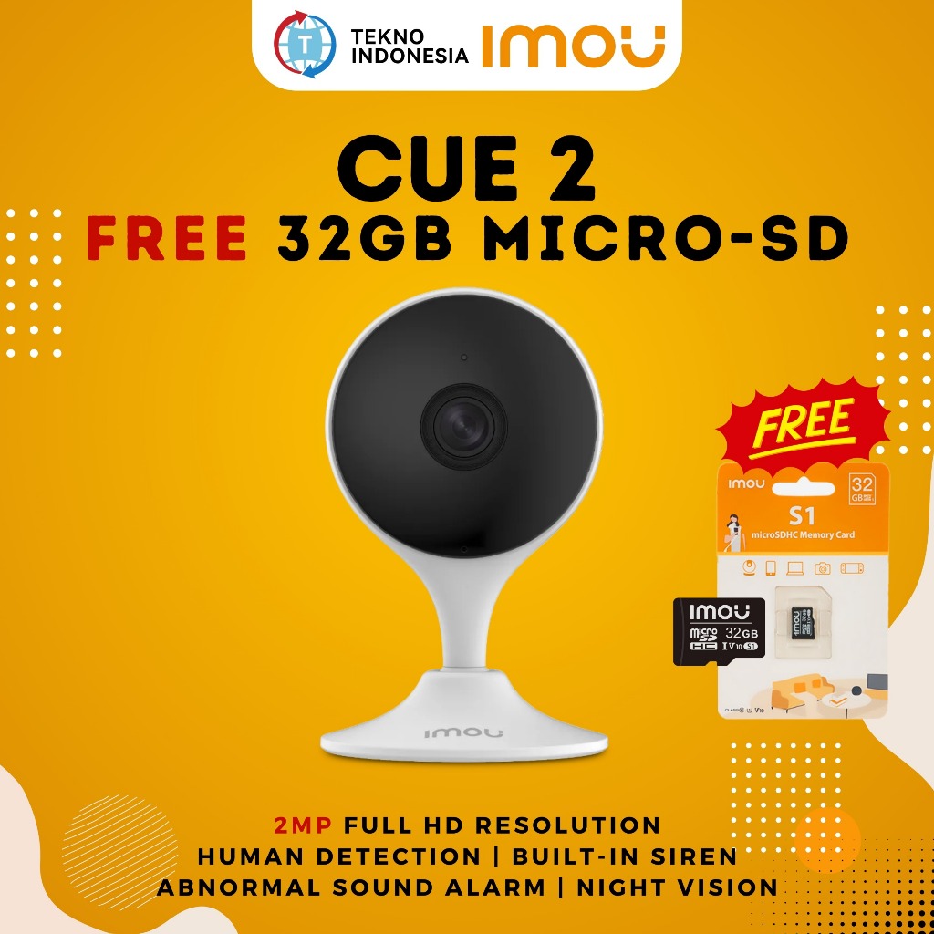 Jual PROMO! IMOU CUE 2 IPC C22EP 2MP 1080P Human Detection Wireless ...