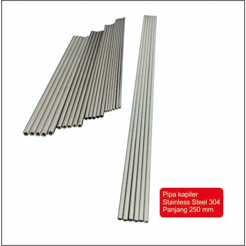 Jual Pipa Kapiler Stainless 304 / Pipa Tubing OD 1 MM x ID 0.5 MM ...