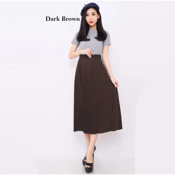 Rok Plisket Rok Wanita 7 8 Bahan Premium Mrs4
