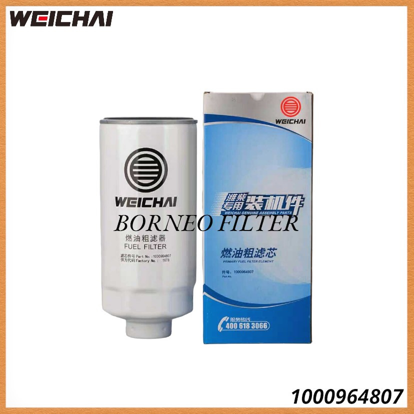 Jual 1000964807 Weichai Genuine Fuel Filter Water Separator 1000524630 ...