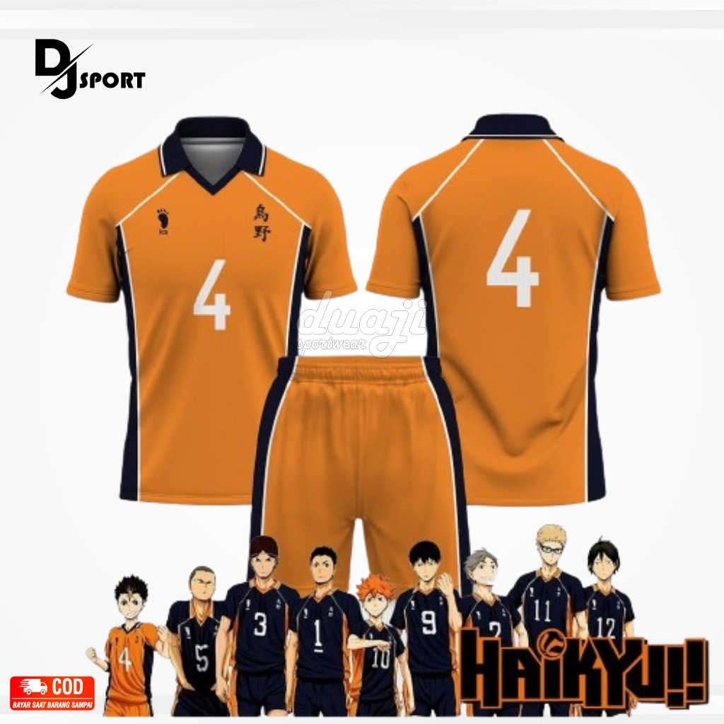 Jual HAIKYUU Jersey Anime Voleyball Karasuno Cosplay Orange Premium ...