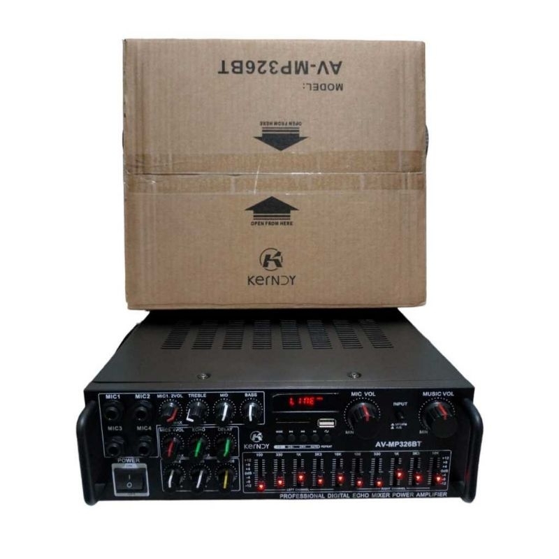 Jual Sunbuck/Kerndy Bluetooth EQ Amplifier Karaoke FM 2000W