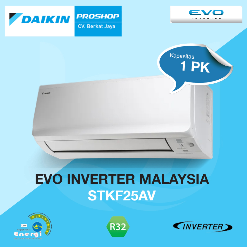 Jual AC Daikin Evo Inverter Malaysia 1 PK STKF25AV | Shopee Indonesia